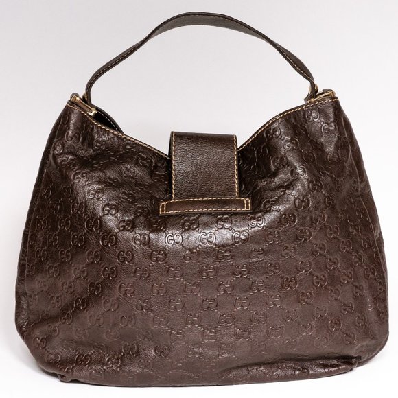 ❌SOLD❌ Authentic GUCCI Leather Hobo Bag - Picture 4 of 15